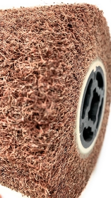 Non-Woven Flap Wheel, Scouring Pad Wire Drawing Polishing Burnishing Wheel Disc, Wire Drawing Polishing Burnishing Wheel