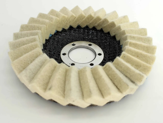 Wool Flap Disc 4&quot; Wool Finishing Metal Polishing / Buffing